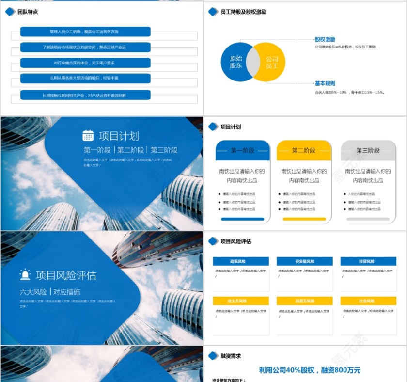 2019简约大气商务策划ppt模板商业创业计划书项目ppt模版融资路演第4张