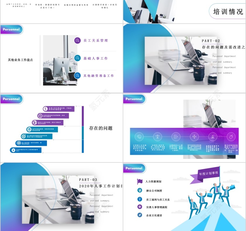 人事部年终总结ppt第3张