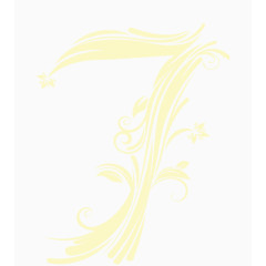 植物花纹数字7