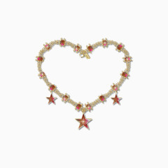 爱心星星花环边框