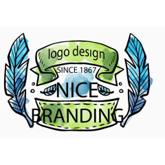 手绘餐饮商店logo