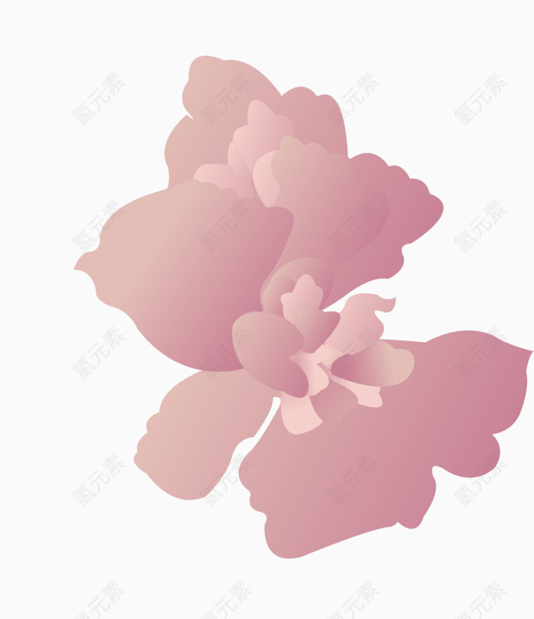 矢量粉色花瓣