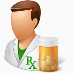 男人们药剂师图标