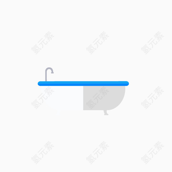 浴缸元素图案
