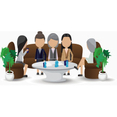 女性公司茶话会.