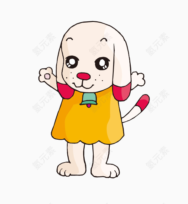 卡通手绘小狗png
