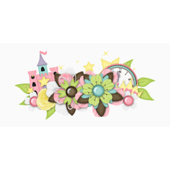 手工花朵装饰图案