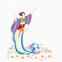 中秋节嫦娥免抠PNG图片