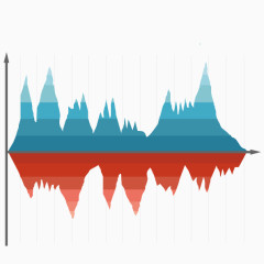 波形图ppt透明素材图