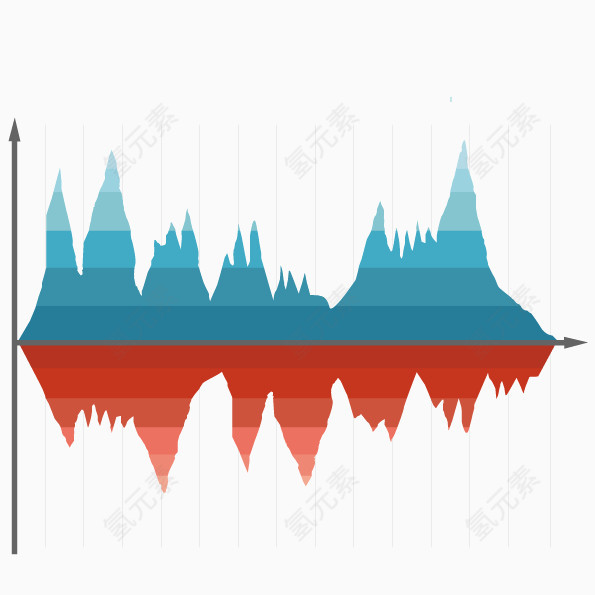 波形图ppt透明素材图