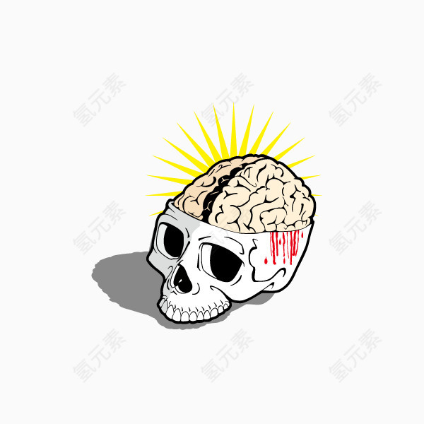 骷髅 发光