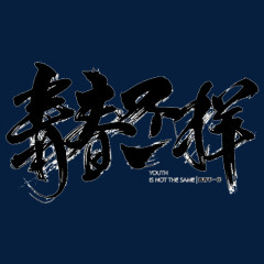 青春不一样毛笔字