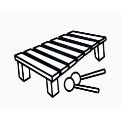 儿童木琴简笔画