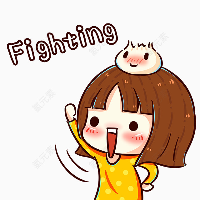 卡通手绘小女孩