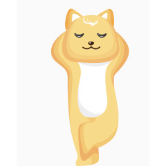 伸懒腰睡觉的猫咪