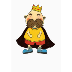 人物 卡通可爱国王