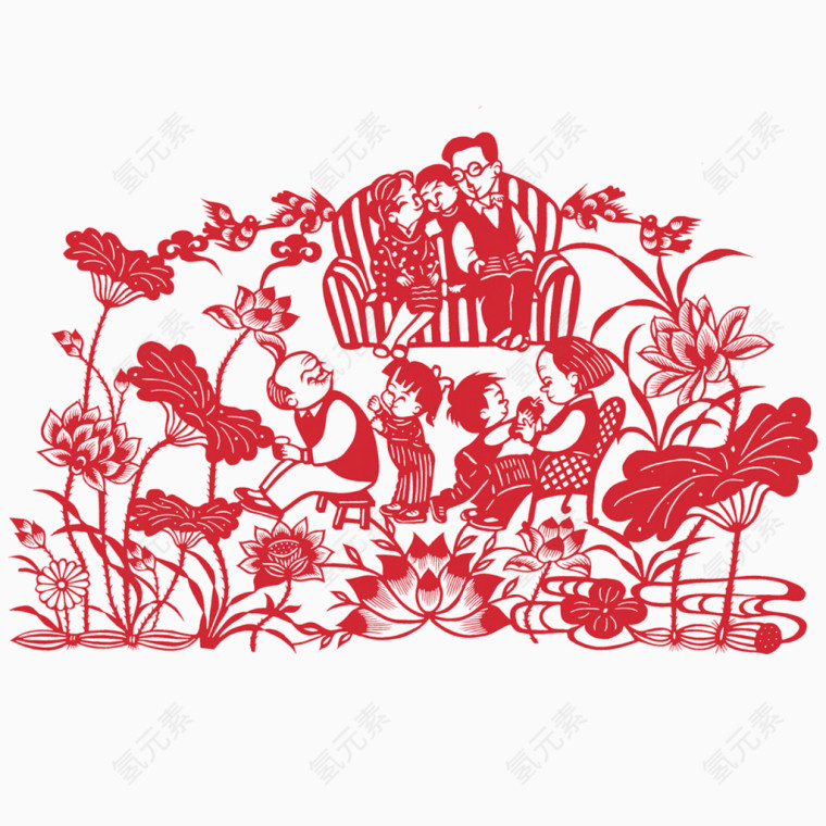 感恩节剪纸