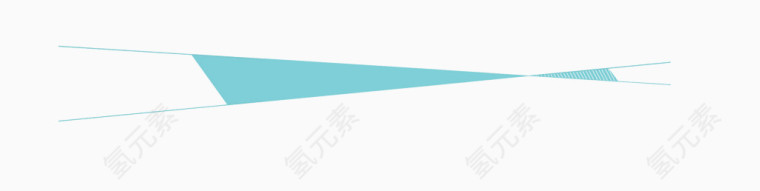 蓝色卡通风可爱小清新分割线png