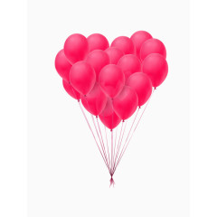 精美粉色气球 