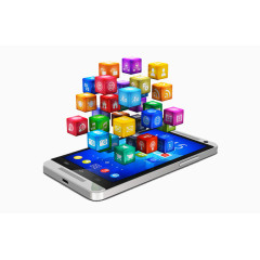 手机上的立体图标