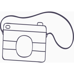 卡通手绘夏日元素照相机