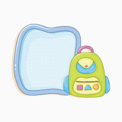 小清新对话框书包