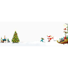 圣诞人物景物组合