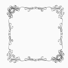 欧式花纹边框
