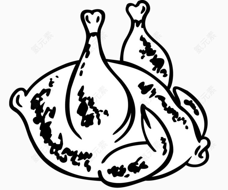 四脚朝天的火鸡