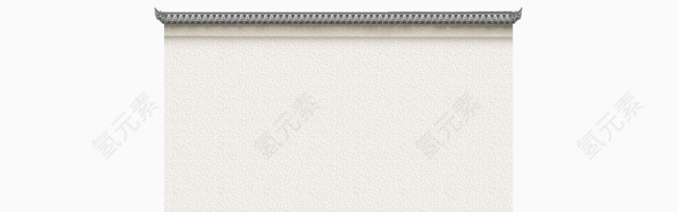 中国建筑瓦片屋檐纸质白墙江南水乡建筑