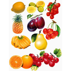 卡通3d素材3D 新鲜水果