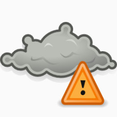 天气严重的警报状态图标