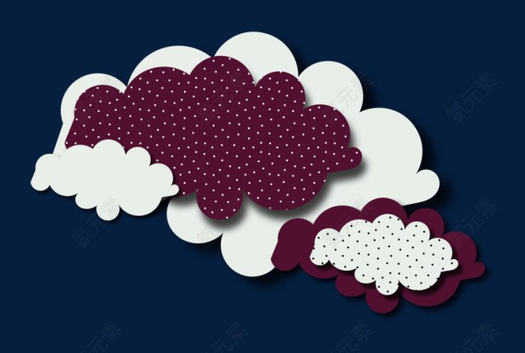 手绘云朵