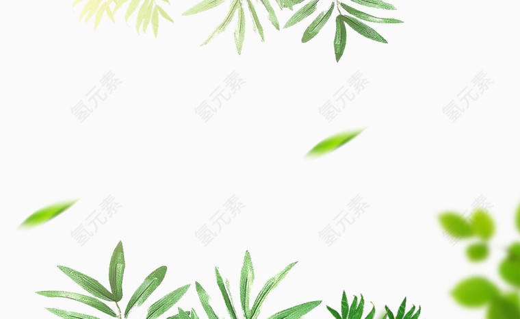 绿叶装饰素材