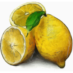 卡通手绘水彩橙子 