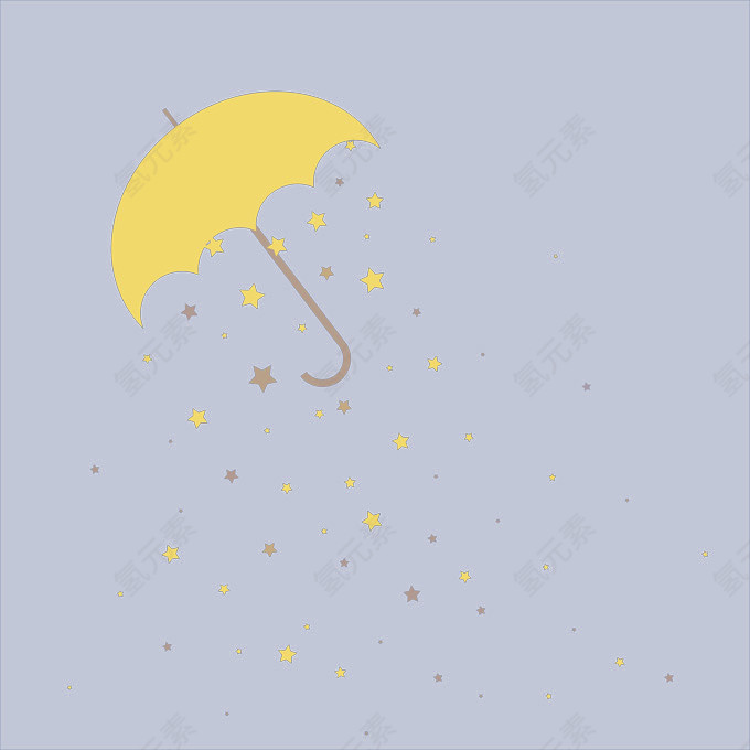 创意卡通星空背景矢量素材