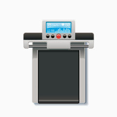 健身元素跑步机图标矢量素材