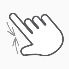 手指手势手互动捏滚动刷卡交互式手势包