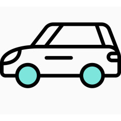 精美交通工具图标汽车