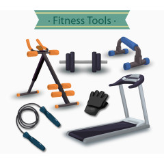 健身器材卡通图