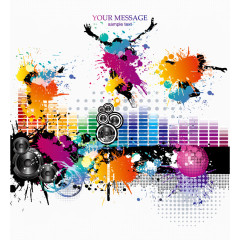 跳舞潮流音乐主题素材