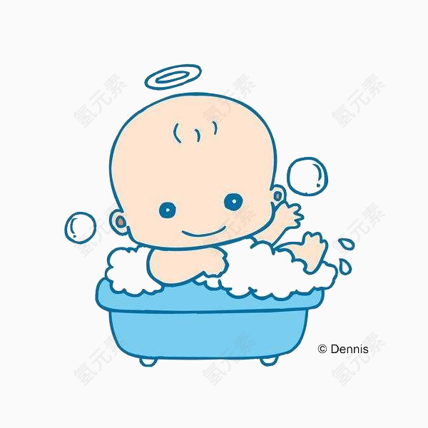 宝宝洗澡