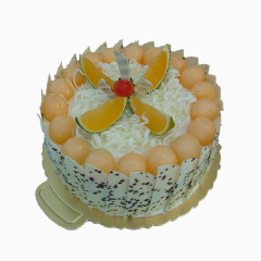 卡通精致五彩水果生日蛋糕