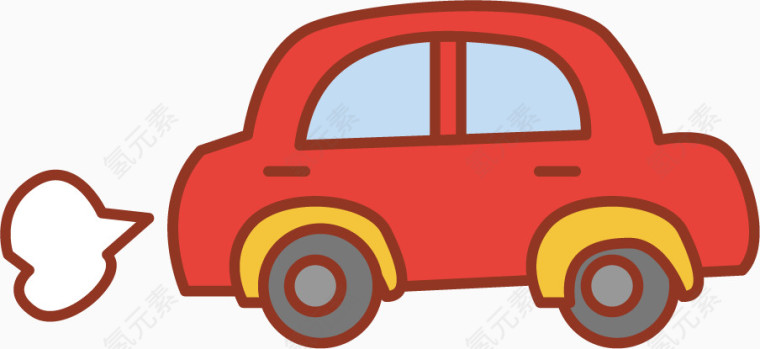 矢量卡通小汽车