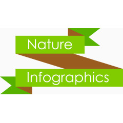 绿色环保清新丝带