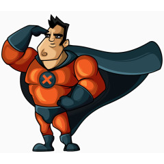 卡通超人超级英雄