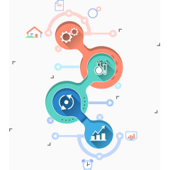 矢量数字齿轮图表