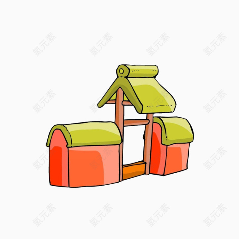 古代建筑物png免扣素材