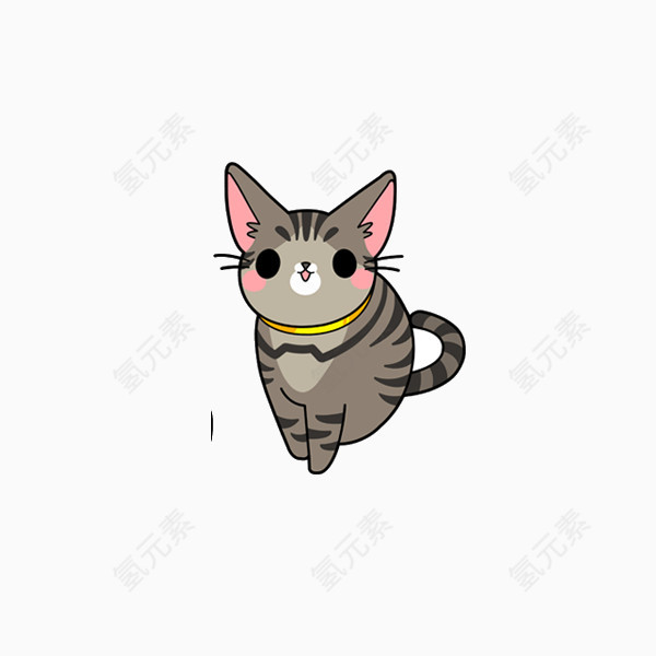 卡通手绘猫咪素材