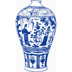 青花瓷花瓶花纹 
